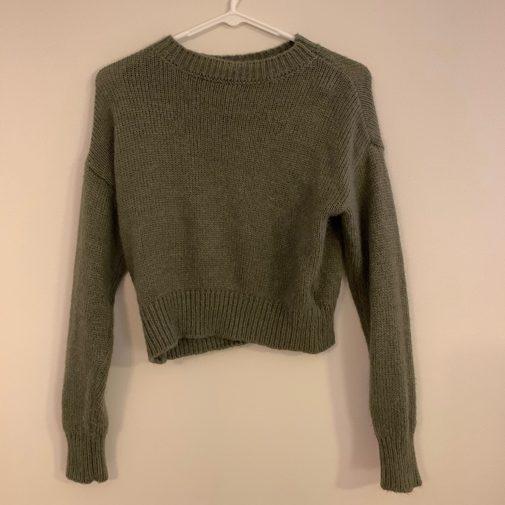 Garage Green Knit Sweater